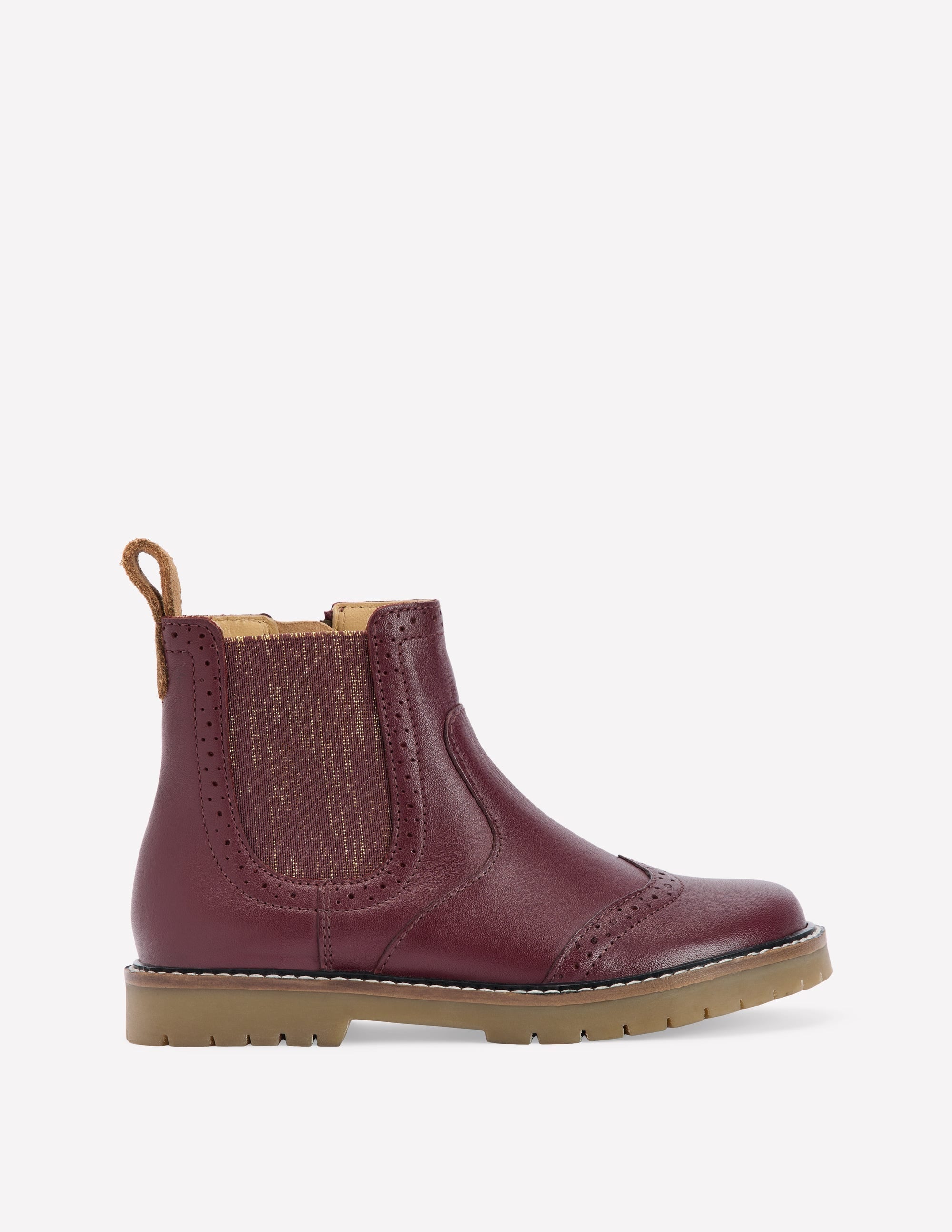 Leather Chelsea Boots-Oxblood