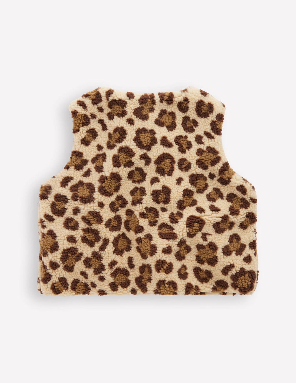 Relaxed Borg Gilet-Leopard