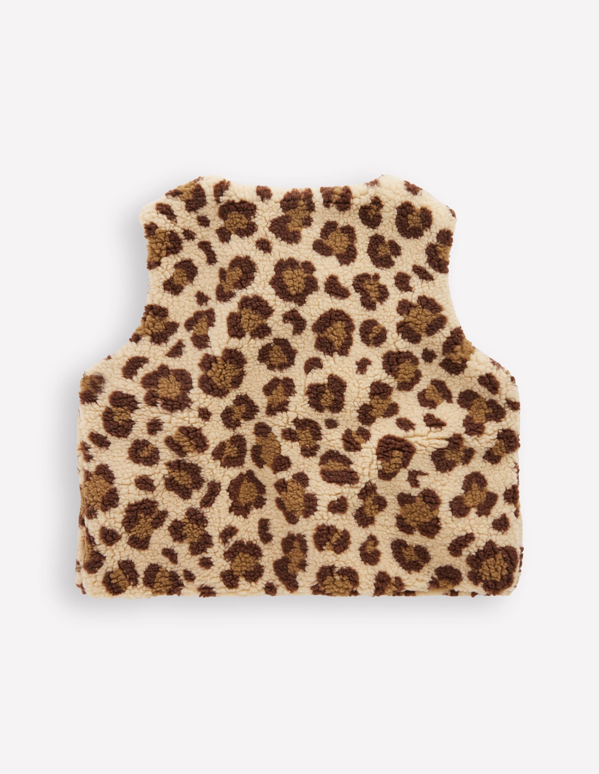 Relaxed Borg Gilet-Leopard