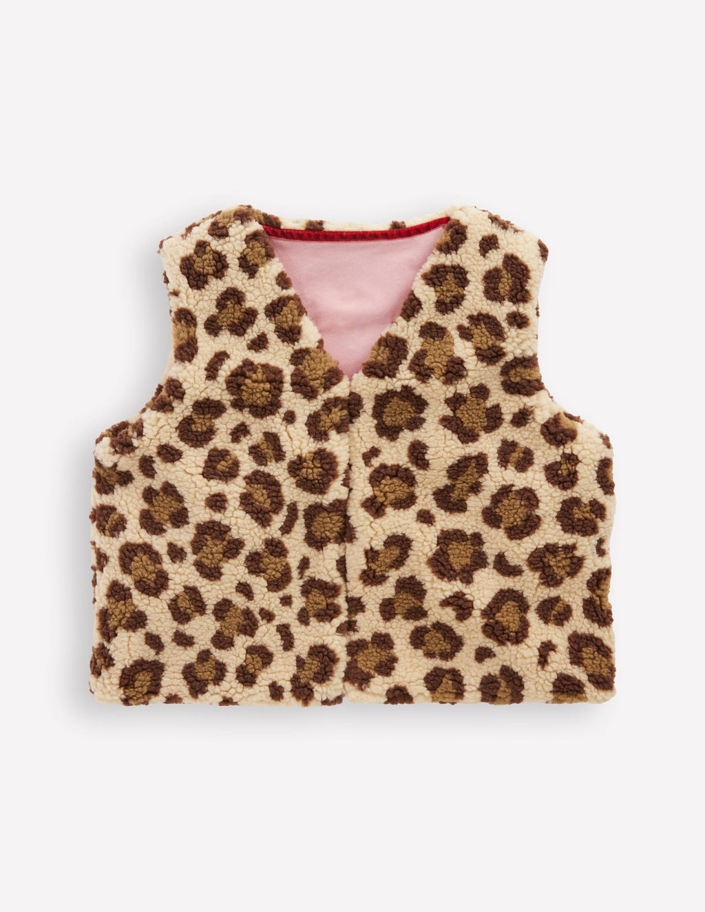 Relaxed Borg Gilet-Leopard