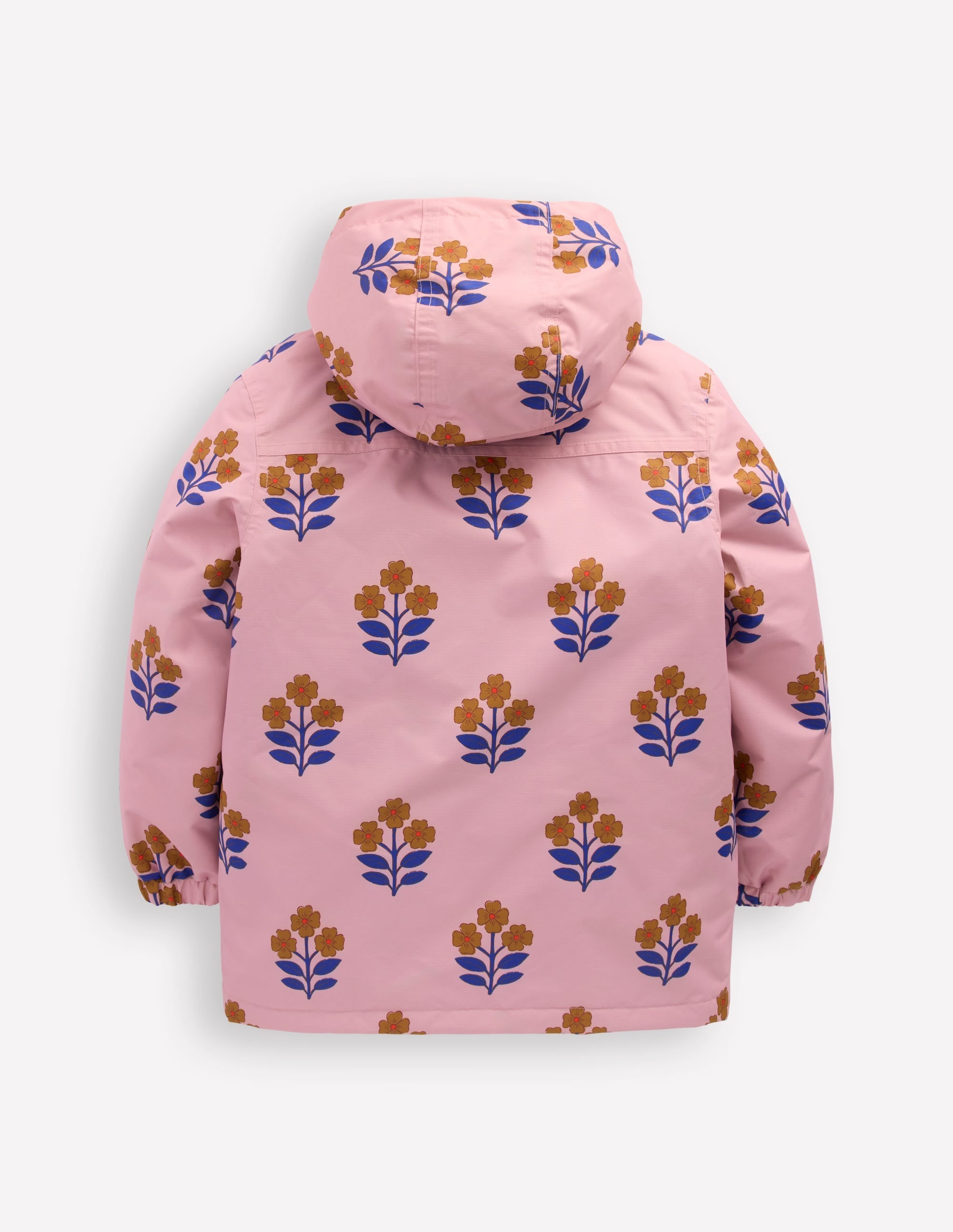 4-in-1 Waterproof Coat-Vintage Pink Floral Stamp