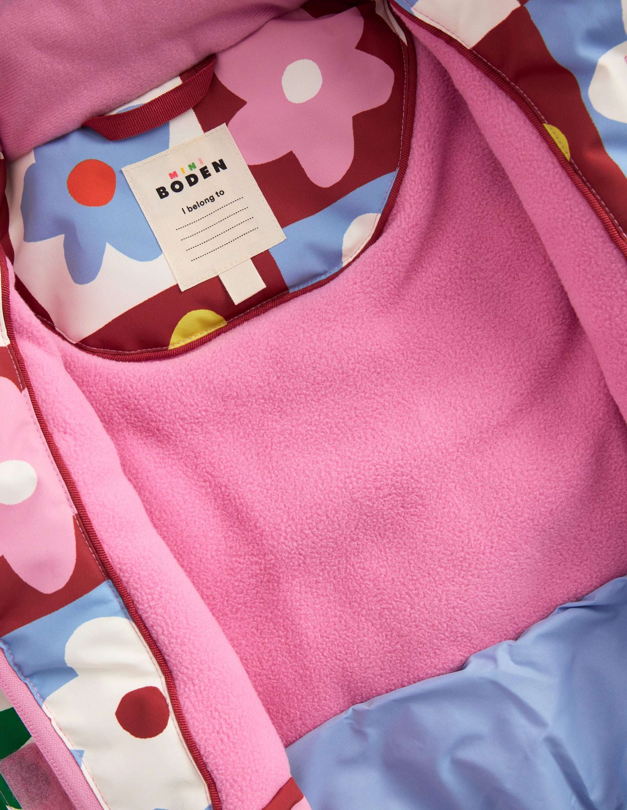 All-Weather Waterproof Coat-Multi Flower Check