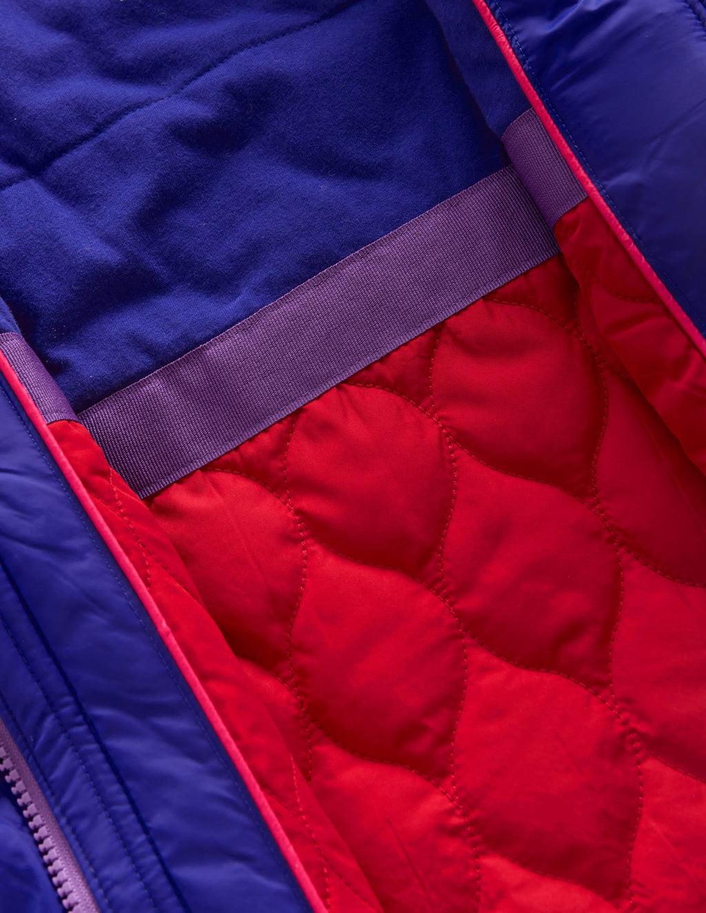 Cosy Longline Coat-Purple Heart Print