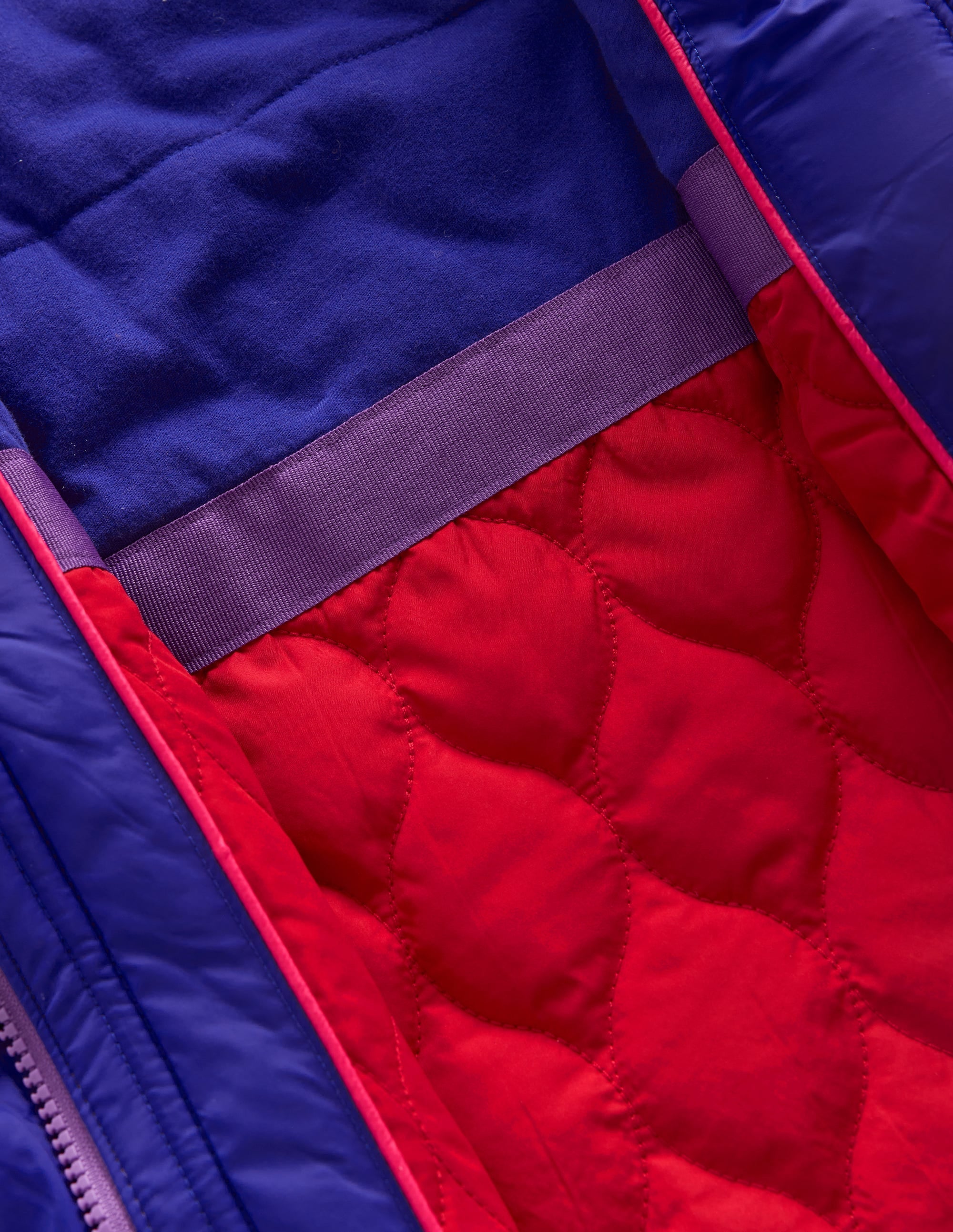 Cosy Longline Coat-Purple Heart Print