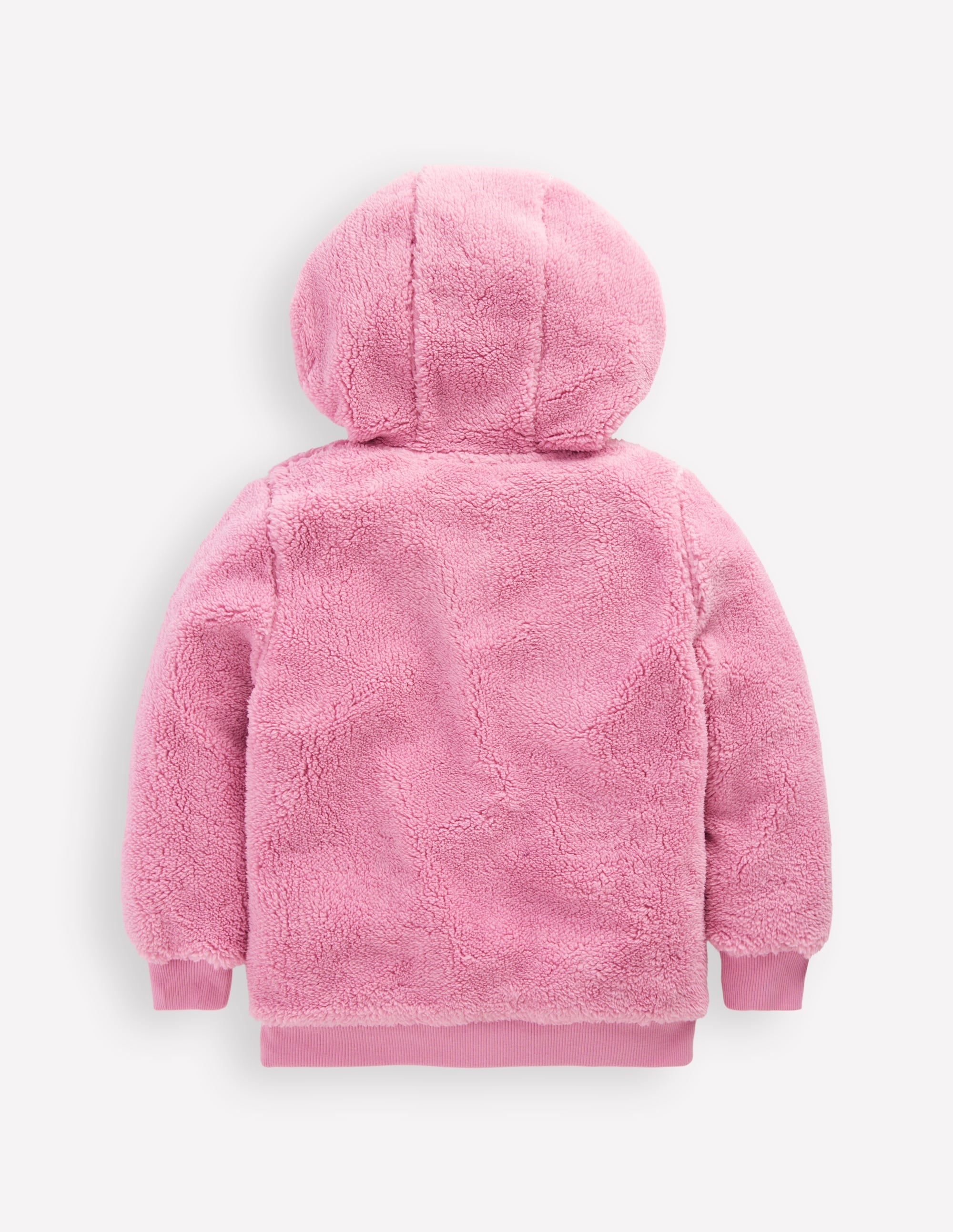 Cosy Fleece Half-Zip Hoodie-Pink Haze