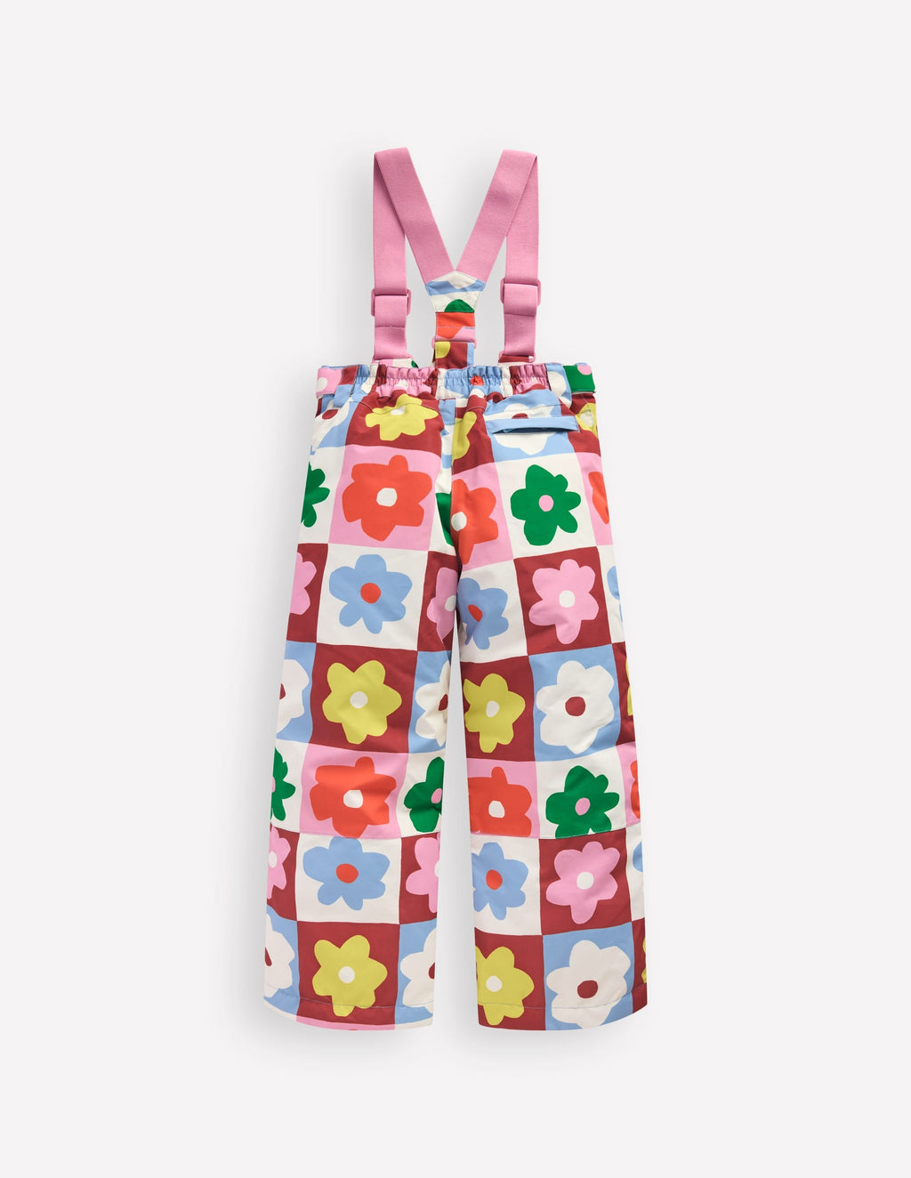 All Weather Waterproof Pants-Multi Flower Check