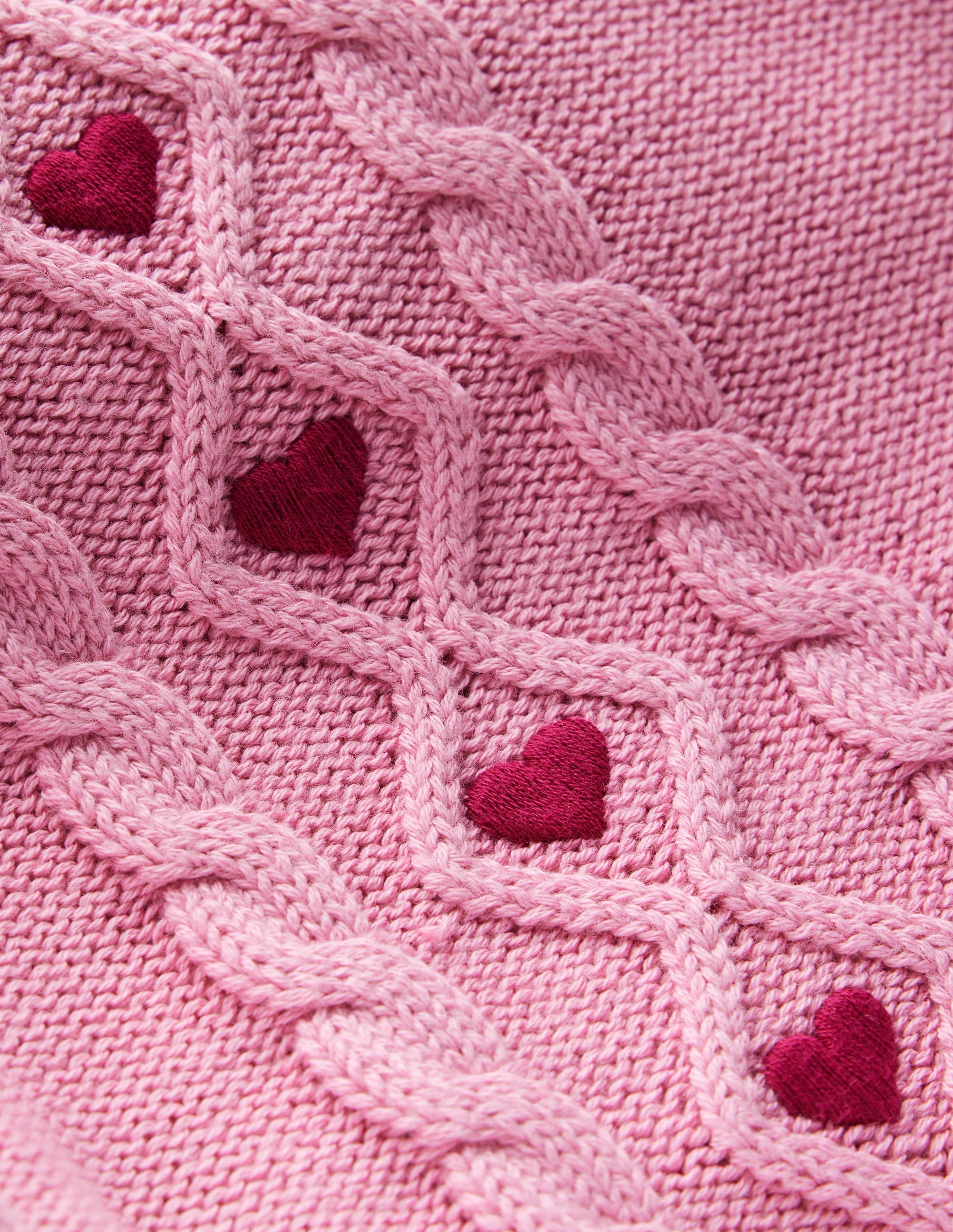 Cable Knitted Skirt-Formica Pink